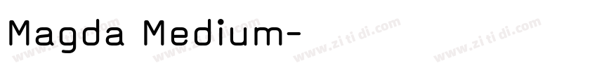 Magda Medium字体转换